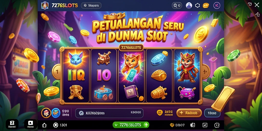 Screenshot gameplay 7276SLOTS yang menunjukkan aksi seru petualangan slot.