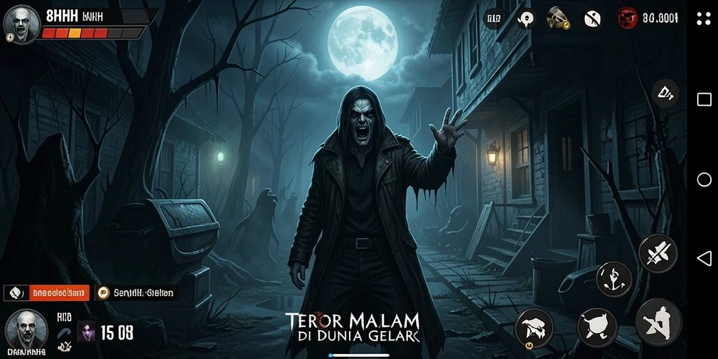 Screenshot utama 8HHH menampilkan suasana gameplay Horror yang menegangkan.