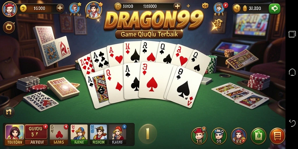 Screenshot gameplay QiuQiu yang menampilkan keseruan bermain di DRAGON99.
