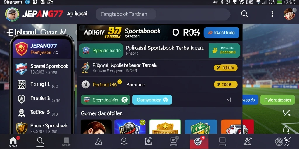 Tampilan gameplay <strong>JEPANG77</strong> dengan antarmuka sportsbook yang menarik.