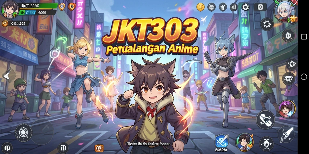 Tampilan gameplay JKT303 yang penuh aksi dan warna