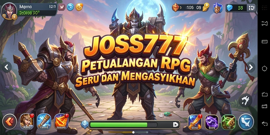 Tampilan gameplay RPG JOSS777 yang menantang dan seru.