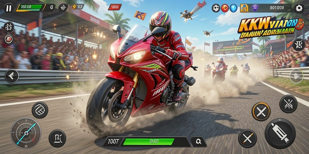 Tampilan gameplay KKWIN yang menegangkan dan penuh aksi.