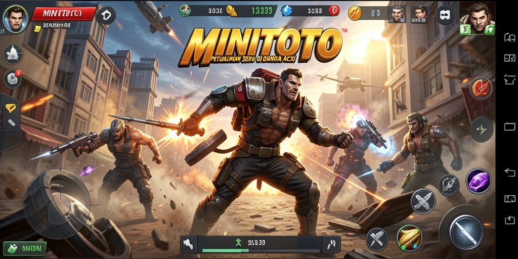 Tampilan gameplay MINITOTO yang mendebarkan dan penuh aksi.