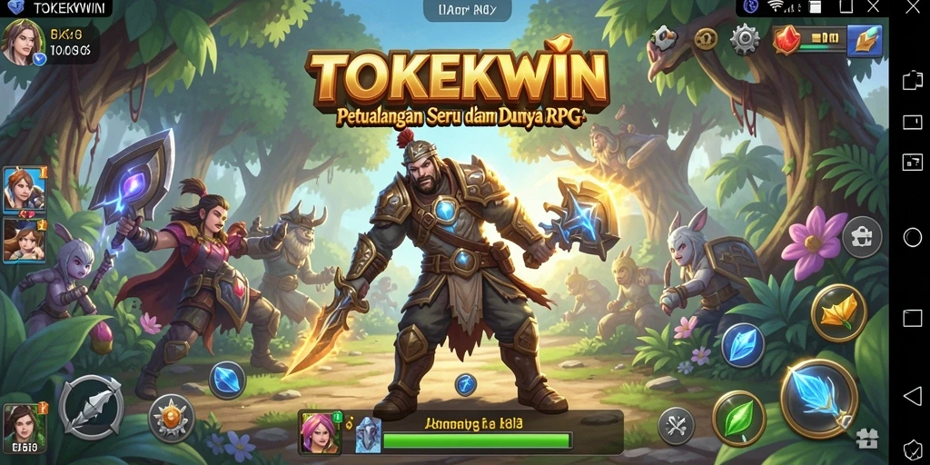 Screenshot menampilkan aksi seru di dalam TOKEKWIN dengan karakter yang beragam.