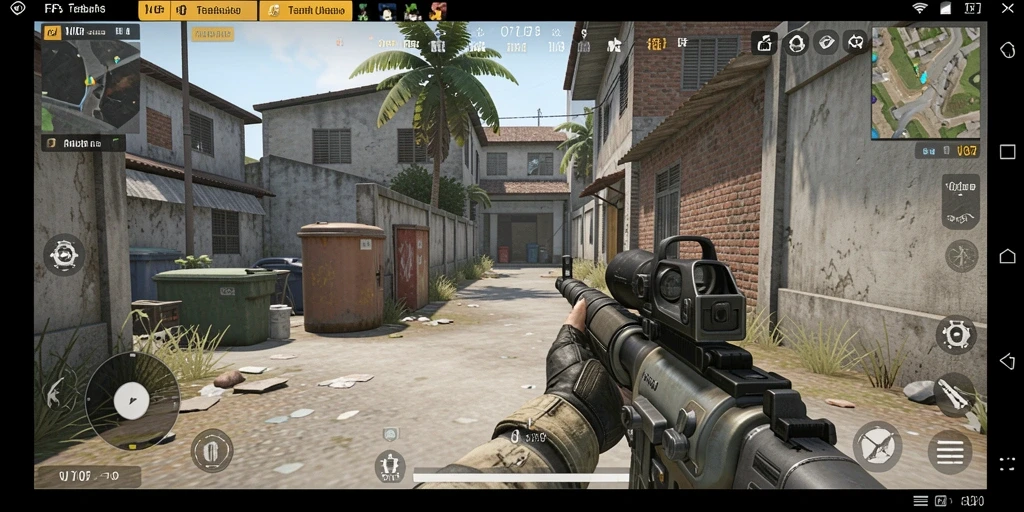 Screenshot gameplay utama V07 menampilkan aksi seru dan grafis menakjubkan.