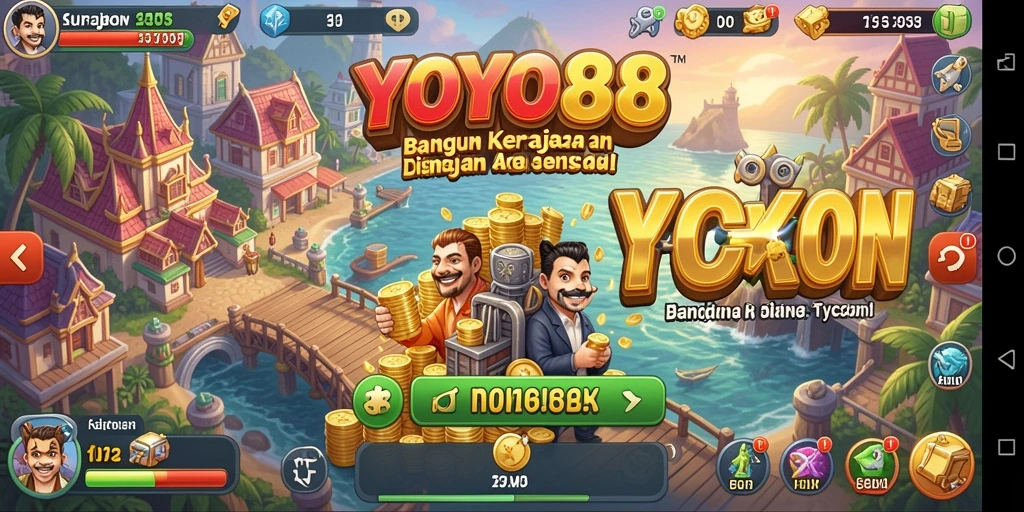 Tampilan gameplay yang menarik dalam game Tycoon YOYO88.