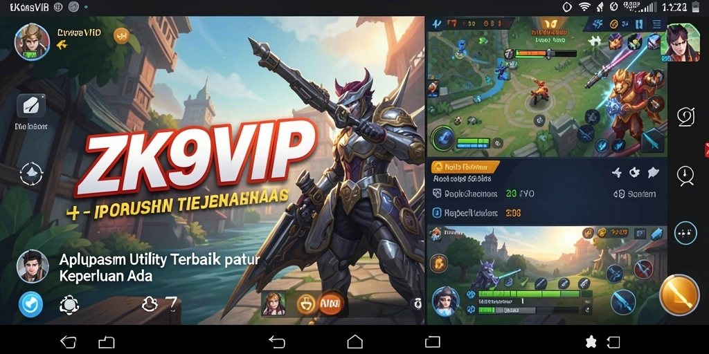 Tampilan antarmuka ZK9VIP yang sederhana dan fungsional.